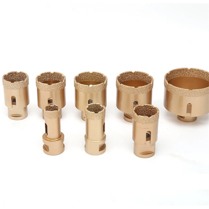 

M14 Brazing Hole Opener Set Diamond Core Bit Set Diamond Drilling Core Bit 8-piece Drill Bit Set 20/25/32/35/40/45/50/68mm