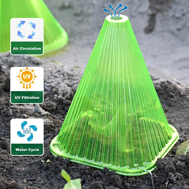 5/10pcs Plant Protective Cover Vegetable Garden Supplies Accessories Snail Collar Seedling Caps Agricultural Mini Greenhouse Too