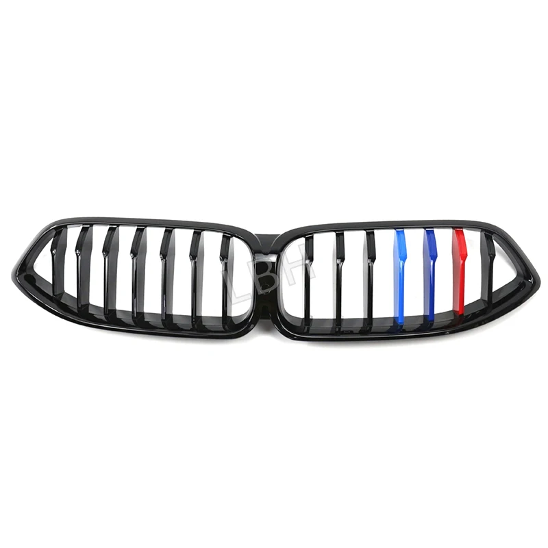 

fit for 2021+ BMW New 8 Series G14G15G16 Bright Black ABS Car Front bumper Grille Grill Air Intake Radiator ventilation grid