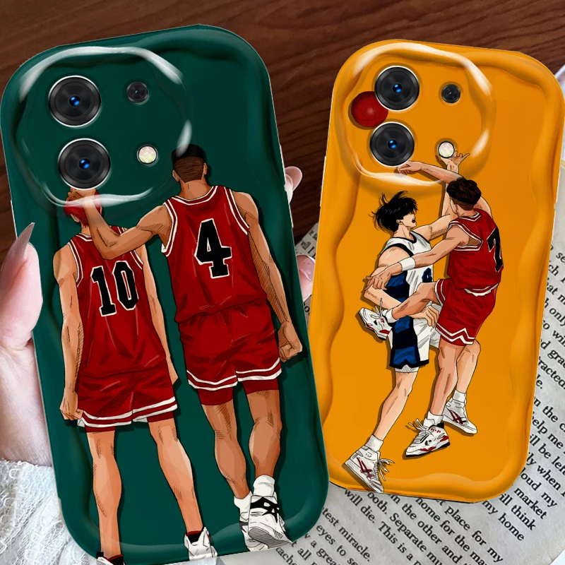 

Slam Dunk Comic Cool For Xiaomi Redmi Note 13 12 12S 11S 11 10 9 8 10A 9C 9T Pro Plus 5G Wave Oil Back Phone Case