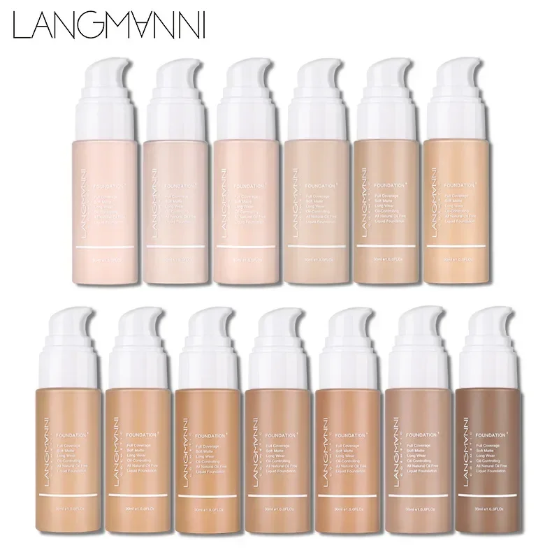 Matte Soft Mist Liquid Foundation Long-lasting Waterproof Sweatproof Oil-controlling Concealment Foundation Makeups Wholesale