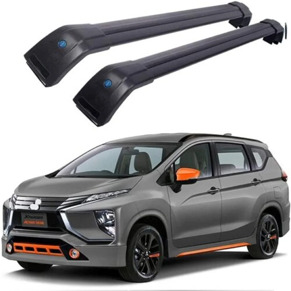 Lockable Roof Rail Rack Cross Bar Crossbars Fit For Mitsubishi XPANDER 2017-2022