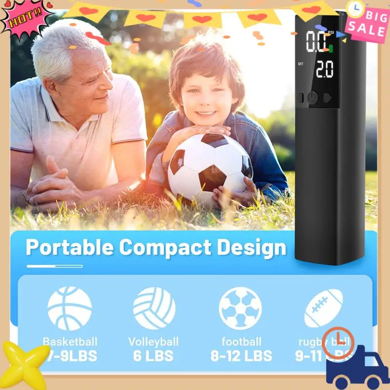 

Premium Electric Ball Pump,Smart Air Pump Portable Fast Ball Inflation With Accurate Pressure Gauge And Digital LCD Display