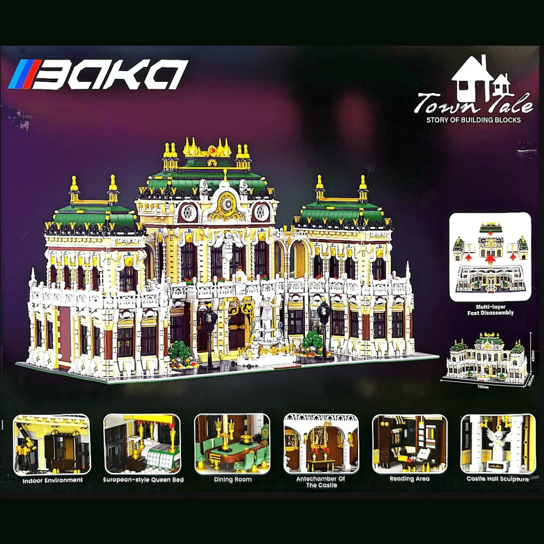 

Конструктор MOC Grand Palace 11930 шт., Модульные строительные блоки, архитектура, уличный вид, сборная игрушка «сделай сам», подарок для детей