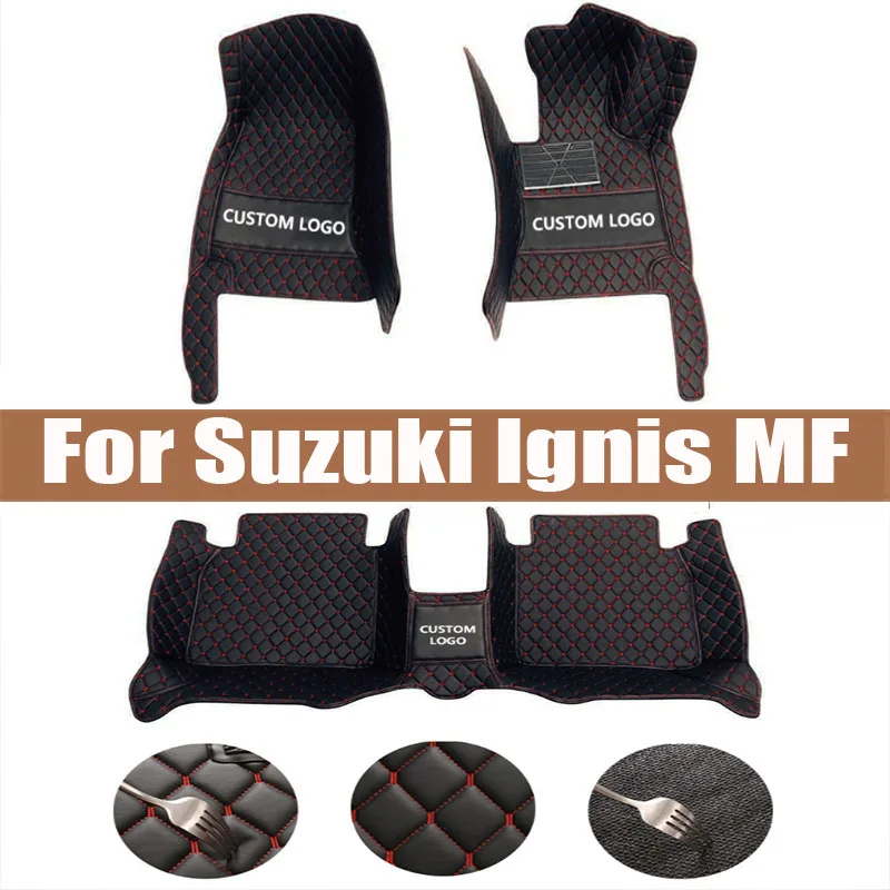 

Car Mats For Suzuki Ignis MF 2020 2021 2022 2023 Auto Leather Floor Mat Durable Rugs Carpets Pads Car Accessories Interior Parts