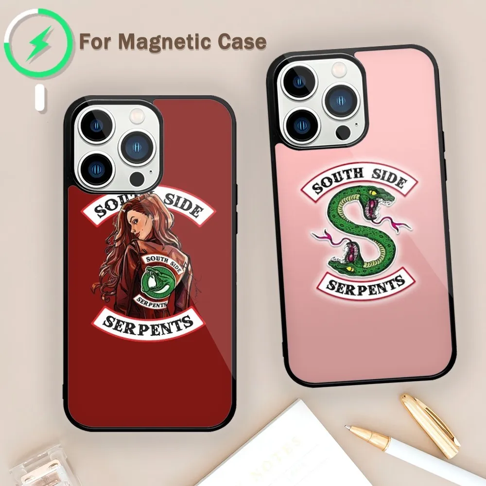 Riverdale TV Show southside Phone Case For Magnetic Attraction iPhone 11 12 13 14 15 Mini Pro XS Max X S Plus XR Shell