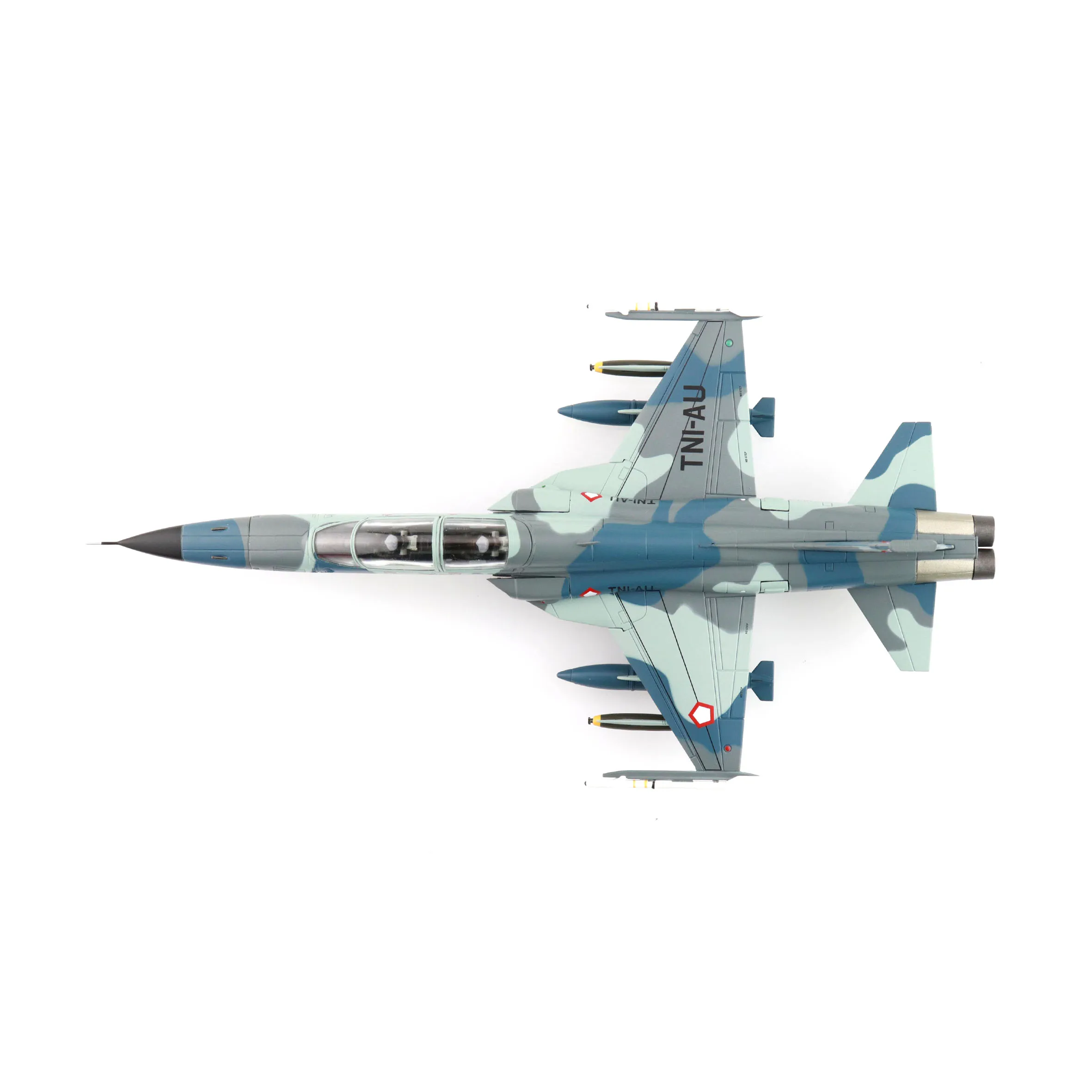 Spot 1: 72 HA3375 F-5F fighter model Indonesia TL -0514 1980 static finished model