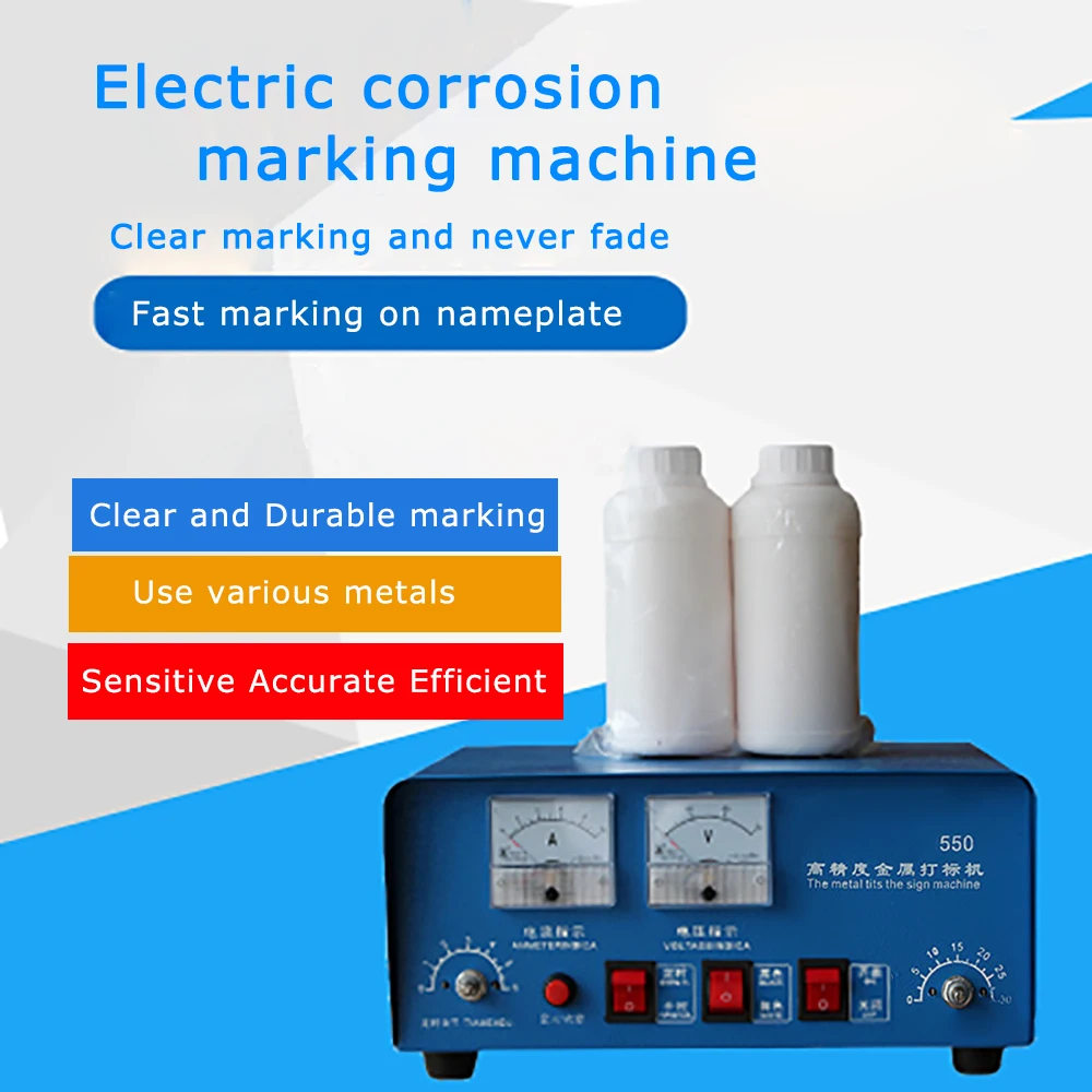 

Electrocorrosion Marking Machine Portable Stainless Steel Electrochemical Metal Nameplate Corrosion Aluminum Marking Machine