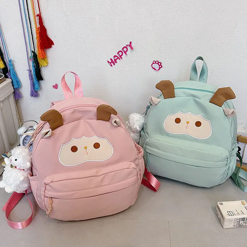 

BOMO Kawaii Womens Backpack Cute Lamb Small Japanese Backpacks for Ladies Autumn Cartoon Fashion Versatile Casual Popular Bag