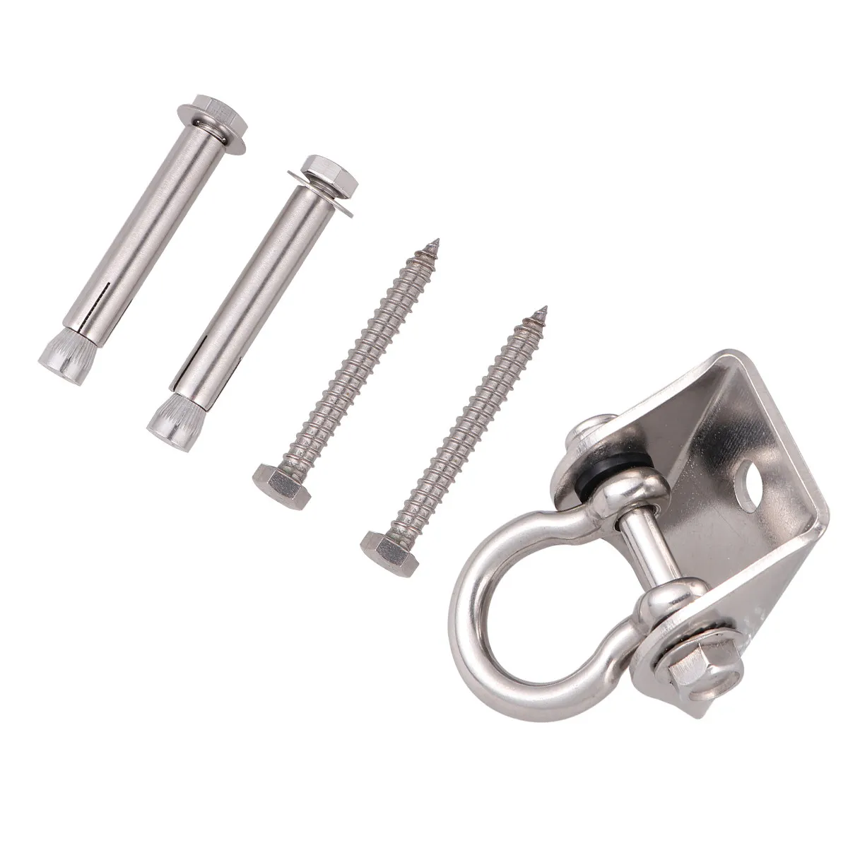 

1 Set Heavy Duty Swivel For Hammock Swing Chair Stainless Steel Ceiling Mount Hanging Seat Rotary 360° Rotation Hammock Swivel