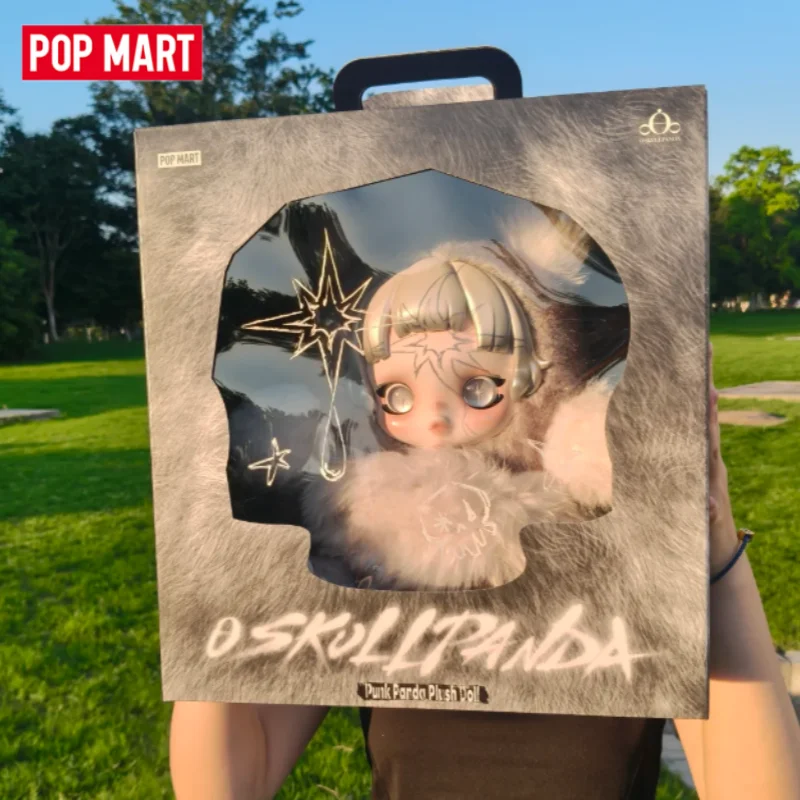 

POPMART SKULLPANDA Series Punk Panda Plush Doll Blind Box Toys Kawaii Anime Action Figure Surprise Mystery Box Dolls Gift