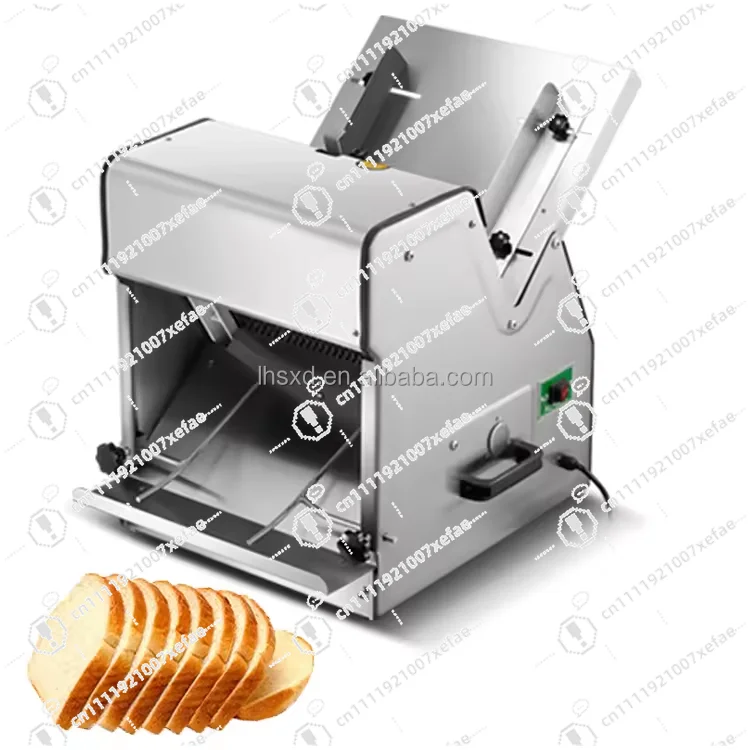 

Desktop Electric Automatic Bread Cutter, Stainless Steel Food Industry Tools 220V Brand New, Suitable for Bakeries