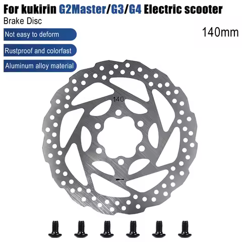 For KUGOO KIRIN KuKirin G2 Master/G3/G4 Electric Scooter 1/2/4/6PC 140MM Brake Disc Stainless Steels Brake Disc Roter Parts