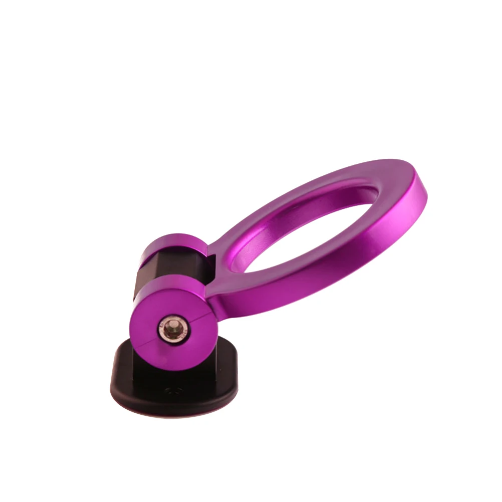 

U-Shaped Tow Hook Purple Front Bumper Decor For Car Suv Truck Adjustable Universal Ring Mount Plastic Towing Hook Accessory