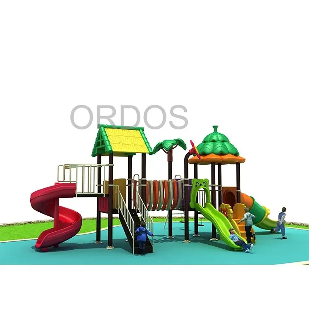 Wholesale Cheap Price Commercial Plastic Slides Kids Play Set Outdoor Playground