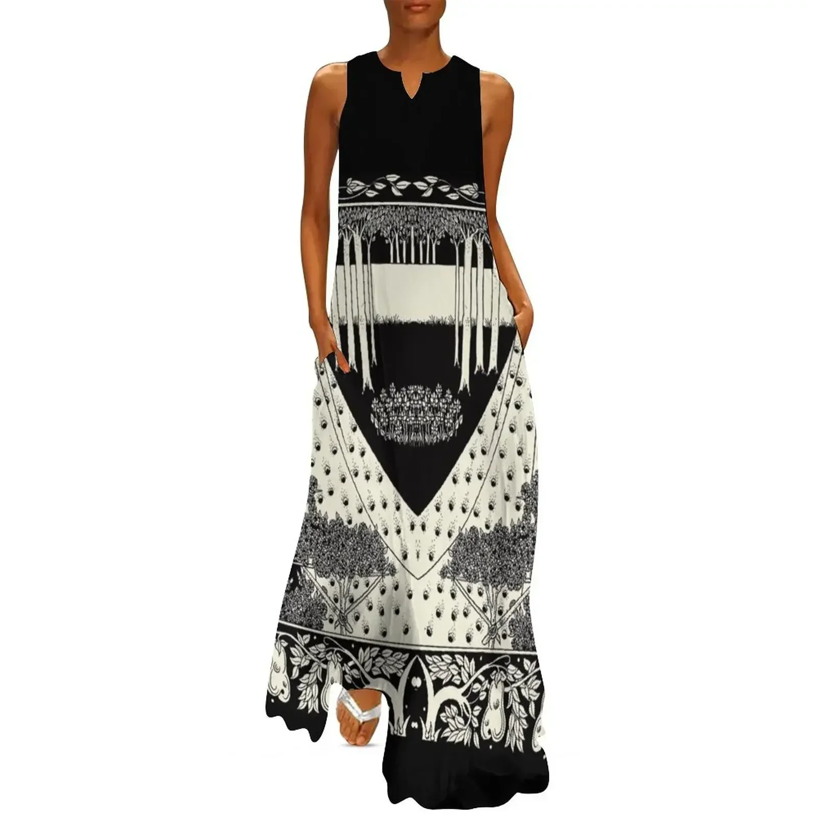 

Art Nouveau Aubrey Beardsley Salome Long Dress sexy dress for women Clothing Woman fashion Dress