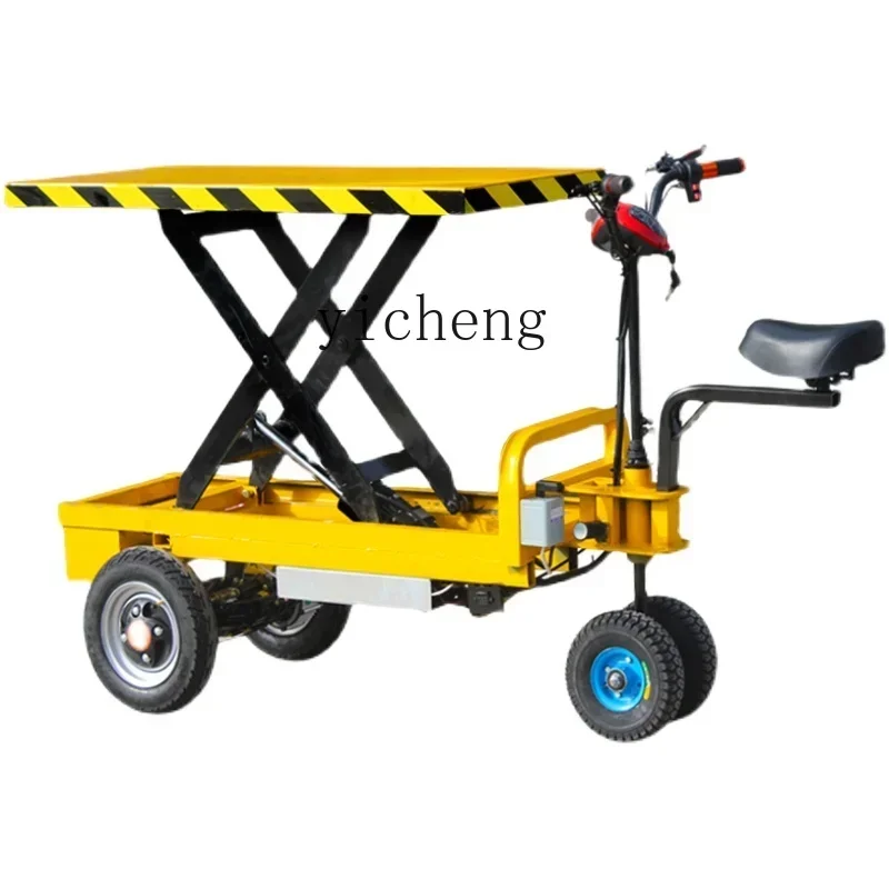 

Z electric hydraulic lifting flatbed truck mobile lifting platform handling and pulling trolley