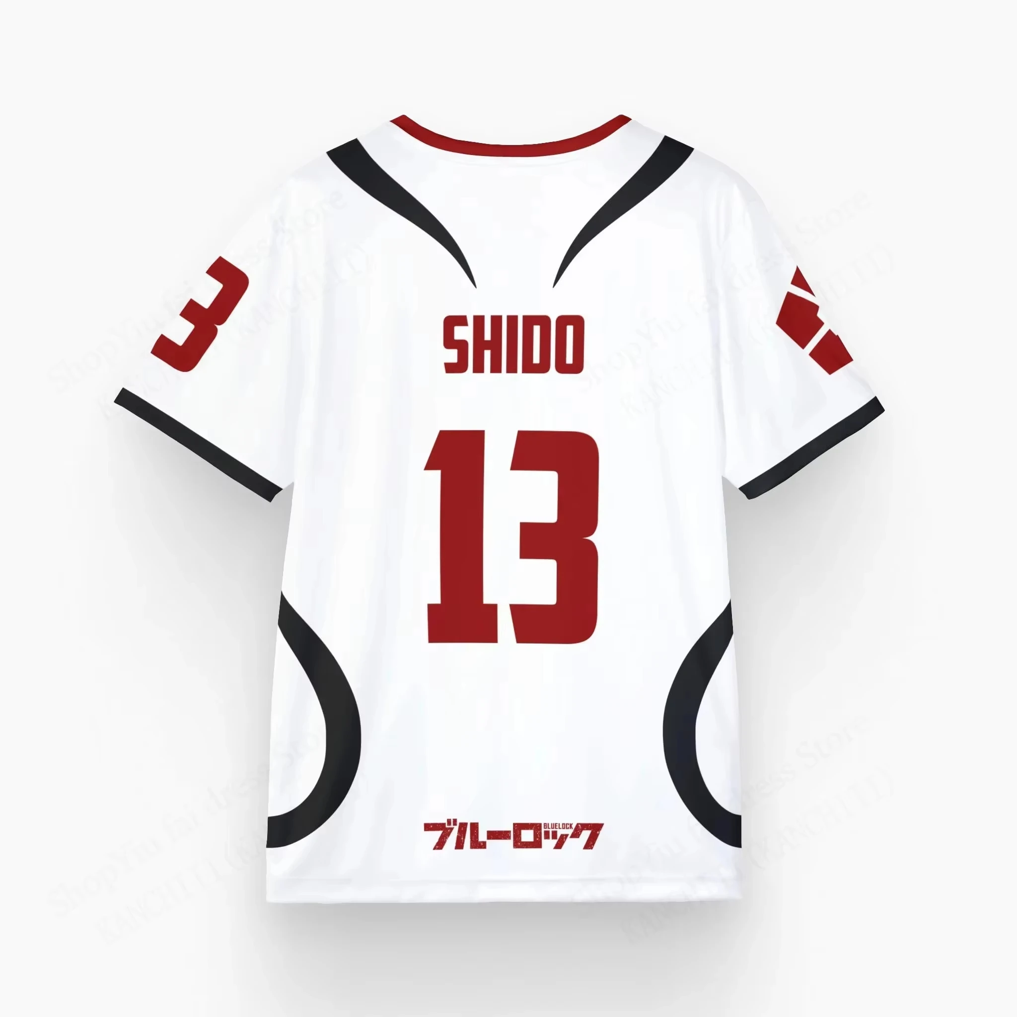 3D Print Anime Jersey Blue Lock Sae Itoshi Role Playing Men Women T-shirt Oversize Short Sleeve Tees Sports Kids/Adult Tops image 5