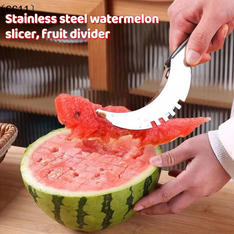 Stainless Steel Windmill Watermelon Cutter Artifact Salad Fruit Slicer Cutter Tool Watermelon Digger Kitchen Accessories〔CC11〕