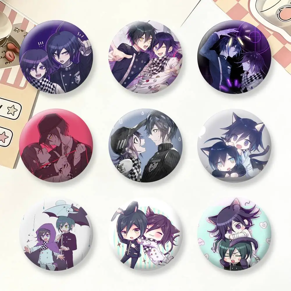 

K-Kokichi Ouma Shuichi Saihara D-Danganronpa V3 Brooches Cartoon Badge Pins Backpack Hat Accessories Friend Gift