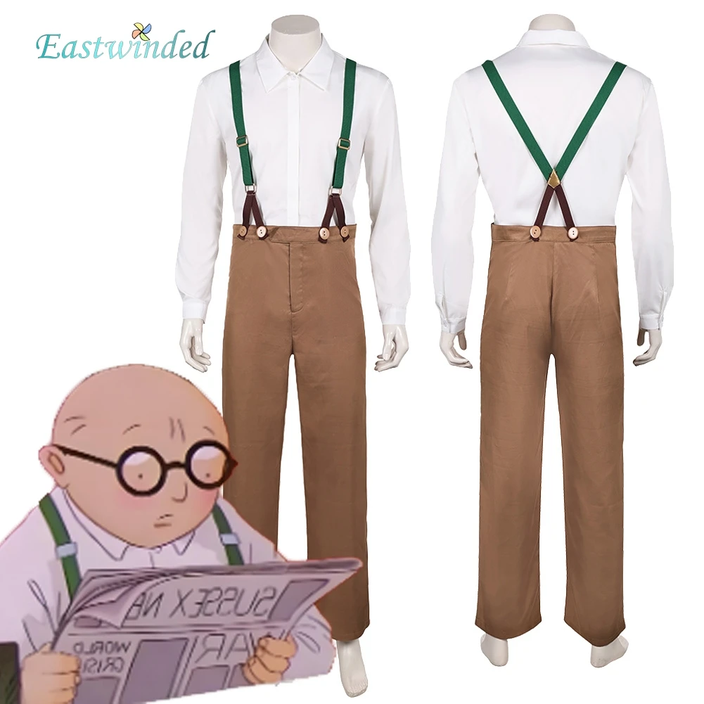 

Movie When Wind Blows Cosplay Costume Jim Bloggs Roleplay Shirt Pants Outfits Men Adult Halloween Carnival Party Disguise Suits