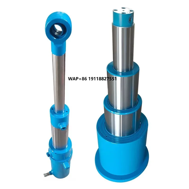 Double-Acting Telescopic Heavy-Duty Large-Tonnage Hydraulic Cylinder Multi-Stage Hydraulic Cylinder  Engineering Lifting Jack