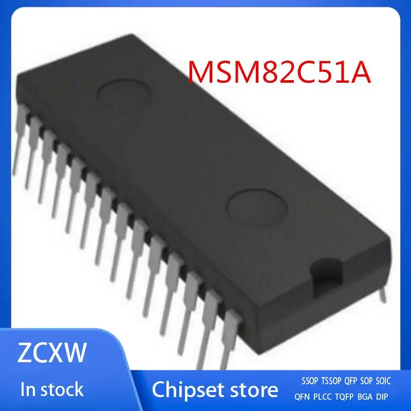 10PCS/LOT  NEW    MSM82C51A M82C51A-2 MSM82C51A-2RS DIP28