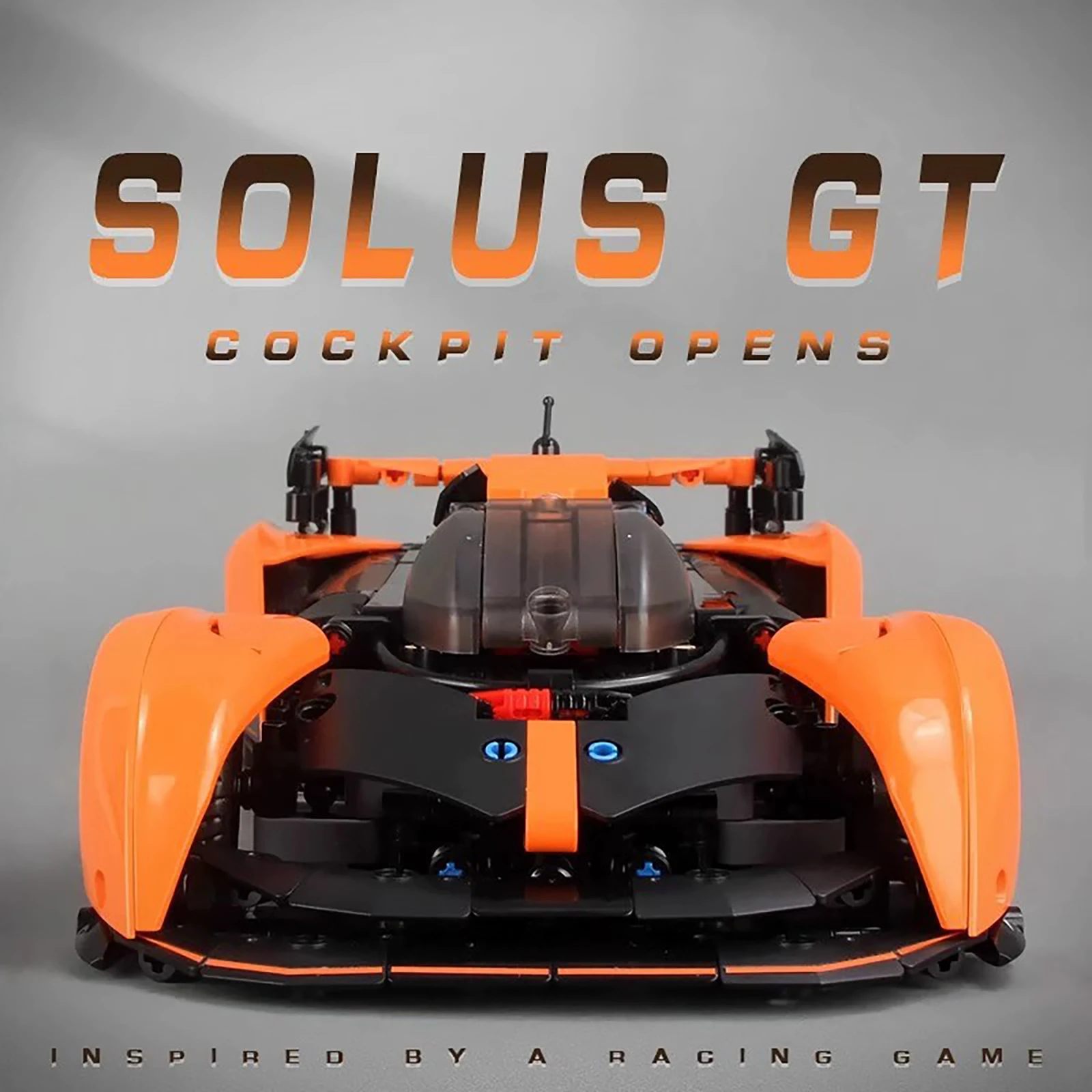 التقنية Solus GT Hyper Car 817 قطعة اللبنات MOC سرعة سباق السيارات الأفكار سيارات نموذج الطوب لعب للأطفال الكبار الهدايا