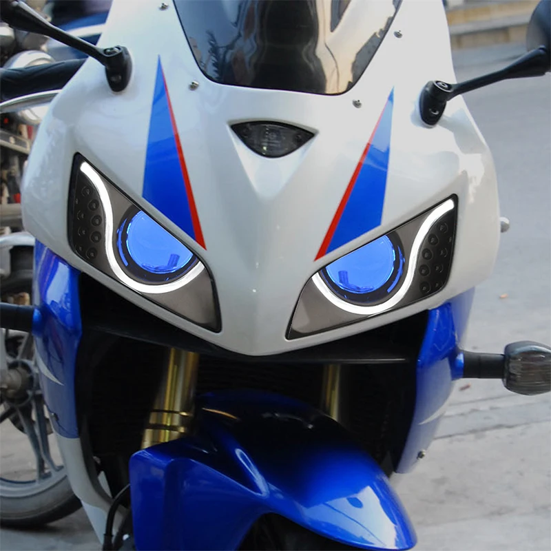 

Hondaa CBR600RR 2003-2006 LED Optical Fiber Headlight Assembly New Condition ABS Material 6000k Color Motorcycle Headlight