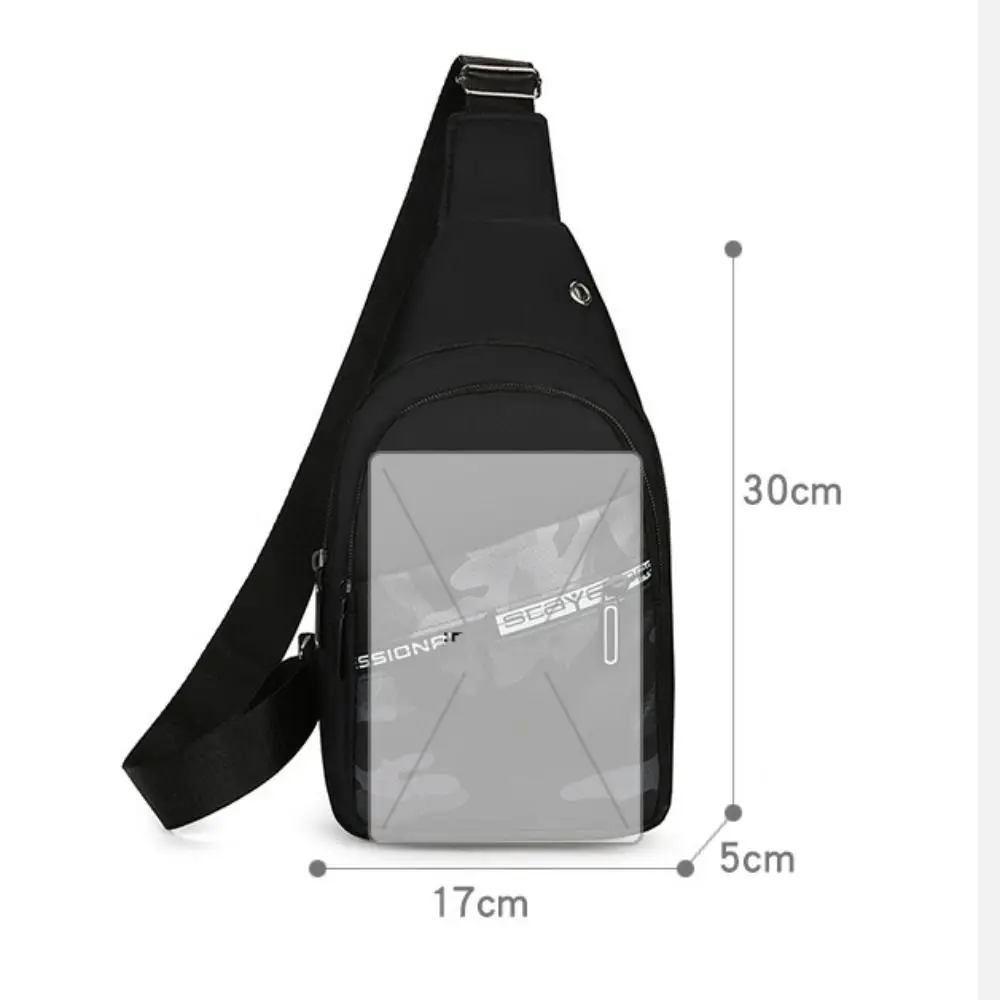 New Canvas Men Chest Bag Large Capacity Chest Pack Casual Sling Bag Sports Male Shoulder Bag Outdoor Crossbody Bag