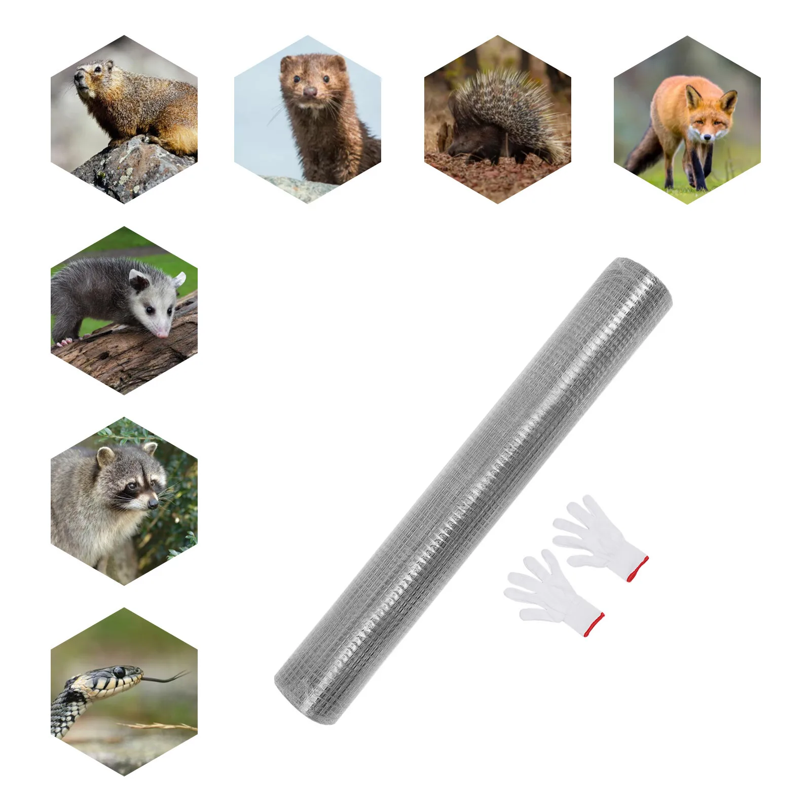 

3x100ft Hardware Cloth 23-Gauge Galvanized Wire Fence Mesh Roll for Chicken