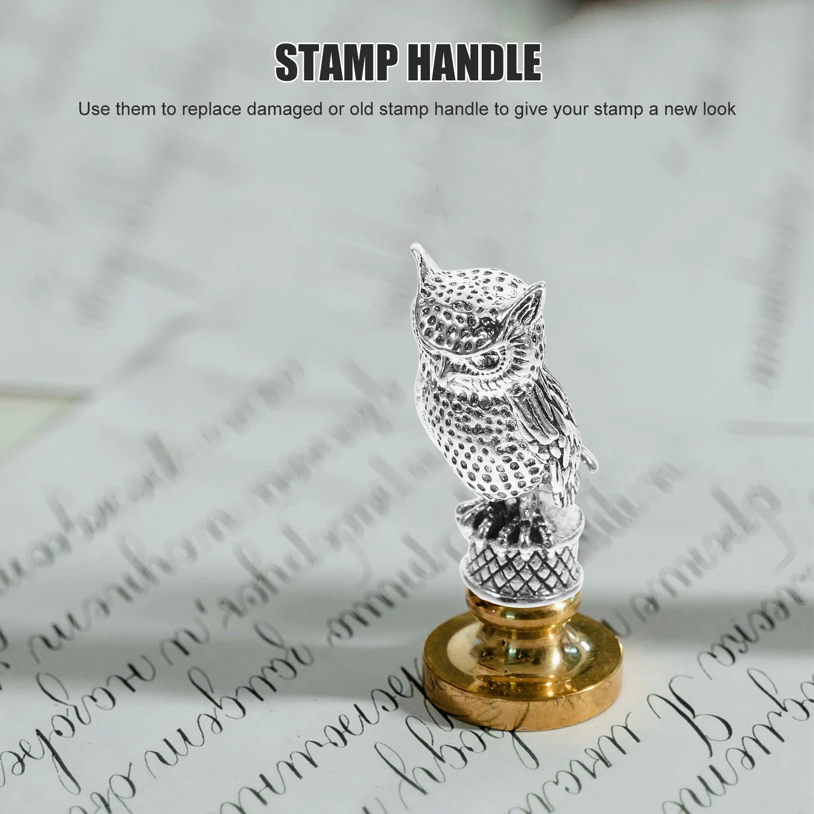 

Owl Replacement Stamp Handle Durable Stable Wax Seal DIY Invitation Envelope Scrapbooking Stamper Handle Stamp for Wax