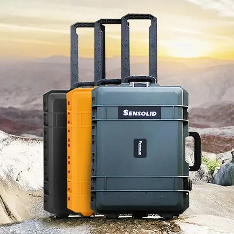 SENSOLID Climbing Protective Box Multifunctional Outdoor Photography Equipment Pull Rod Toolbox Professional Waterproof Tool Box