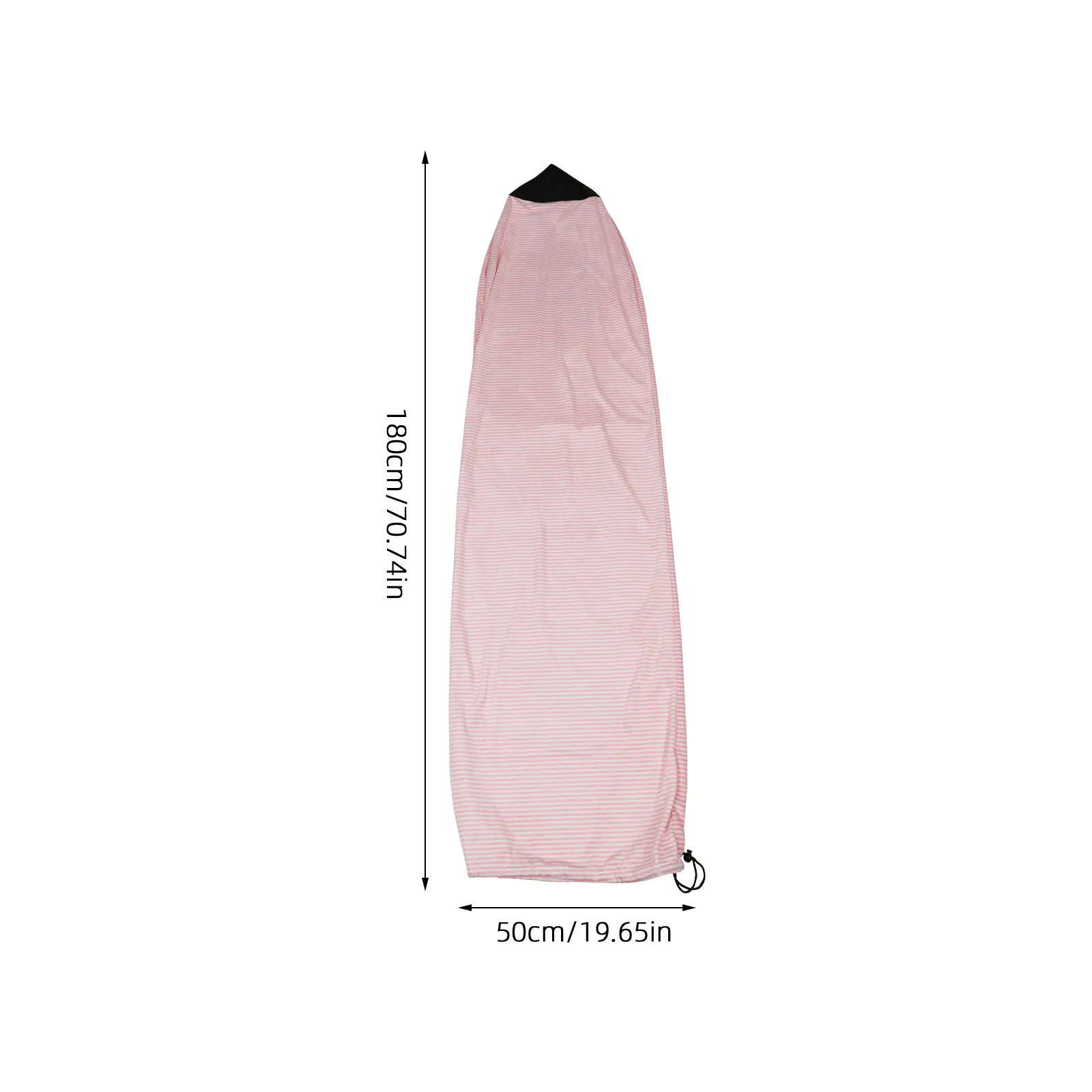 Surfboard Protection Sleeve Universal Fit Pink White Surf Bag Sock For Storage Travel Sun Protection Paddleboard Snowboard