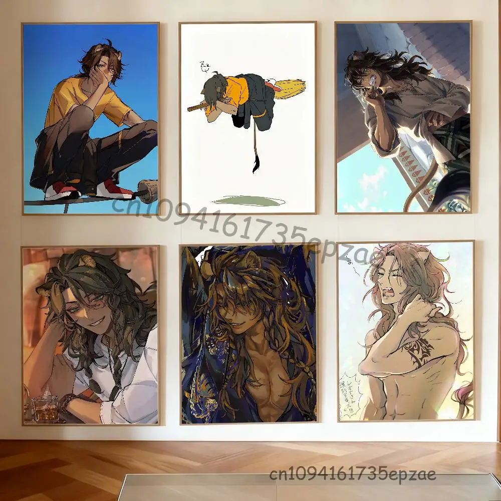 

L-LeonaS K-Kingscholar Anime Wall Art Canvas Painting Poster For Living Room Home Decor Decoration Picture