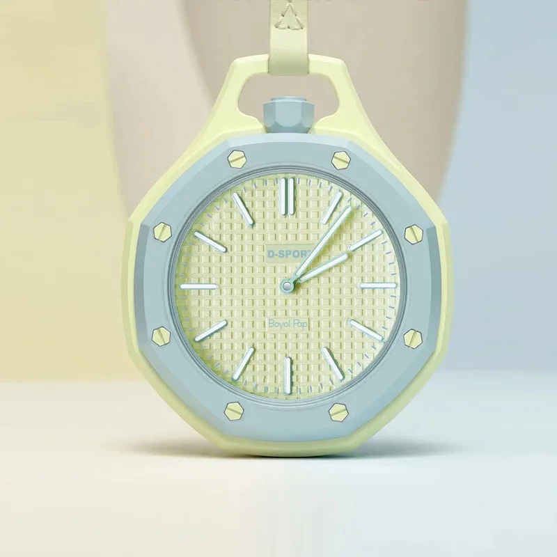 New Octagon Quartz Pocket Watch Hot Stylish Pendant Watch With Lanyard Fashion Hanging Necklace Watch Men Women Decor Clock