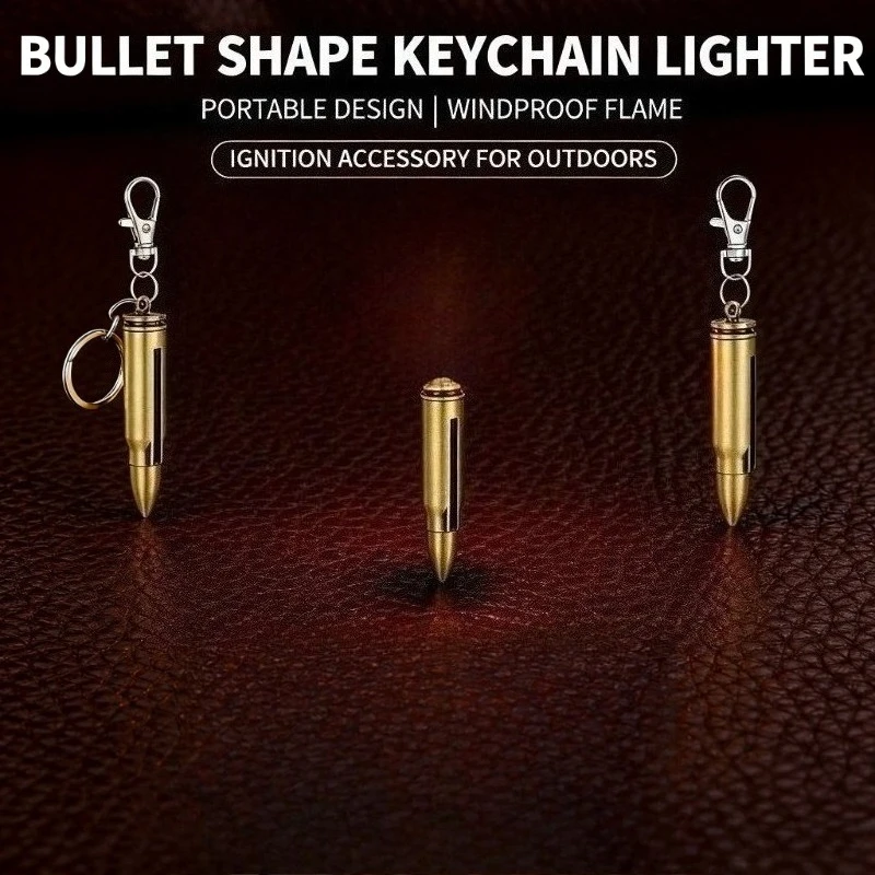 

Water-Resistant Metal Match Lighter - 10,000 Uses Multifunctional Keychain, Windproof Cigarette Lighter, Compact Tool For