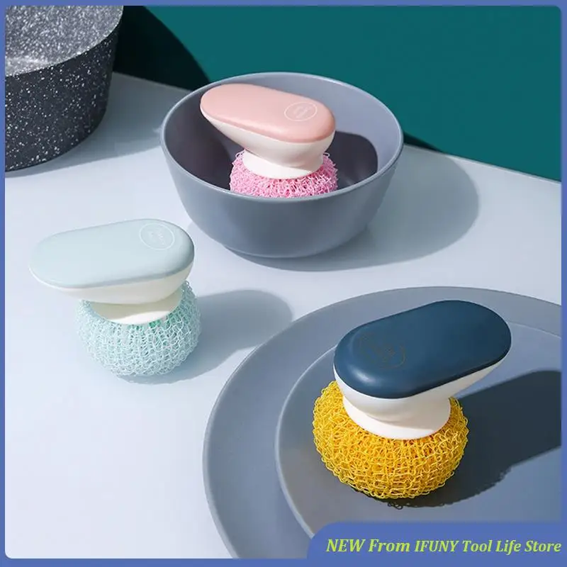 

9-шт. шарик для чистки, шарик для мытья кастрюли, шарик для чистки кухни, скруббер с ручкой, новинка