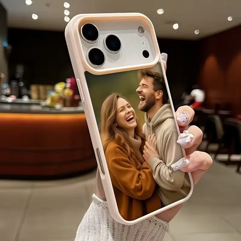 Funda Personalizable para iPhone 17 16 15 14 13 12 11 Pro XS Max Plus Mini X XR Air 16e 17e, Magsafe, PC Transparente Resistente 3