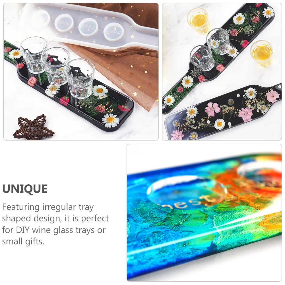 

Creative Tray Mold DIY Tool for Wine Rack Mould Silicone Epoxy Mold Handmade Craft Cup Tray Making Form DIY Tool