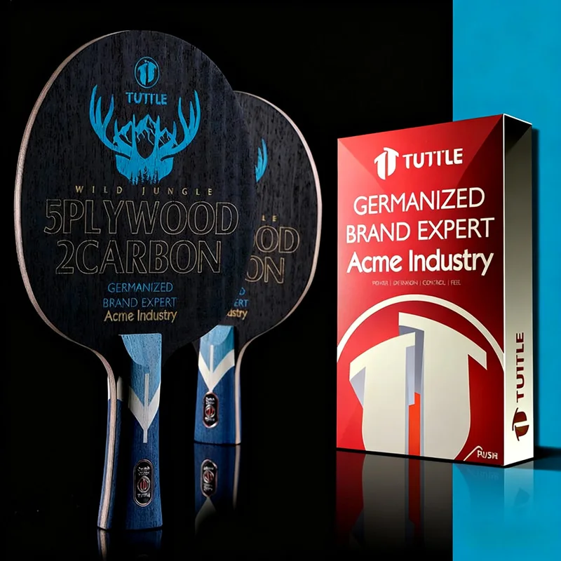 

TUTTLE WILD JUNGLE CARBON Table Tennis Blade Racket Fast Attack Loop Offensive Ping Pong Bat Paddle