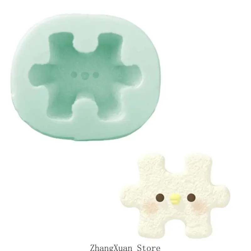 Flexible Kerzenherstellungsform, Cartoon-Puzzle-Silikonform zur Herstellung von Kerzenseife, 3 x – Detail 3