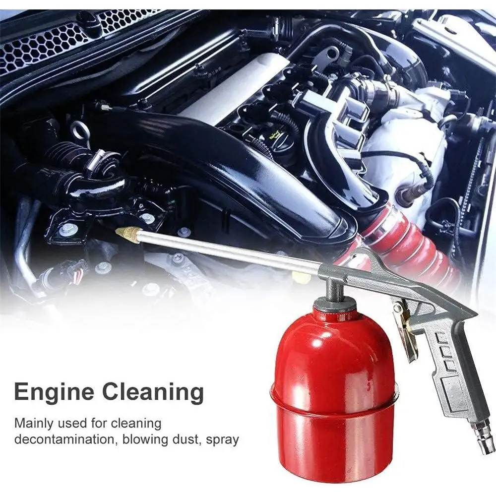 Zinc Alloy Pneumatic Cleaning Gun  Engine Cleaning Gun Solvent Air Sprayer Degreaser Car Repair Engine Oil Channel Cleaning Tool