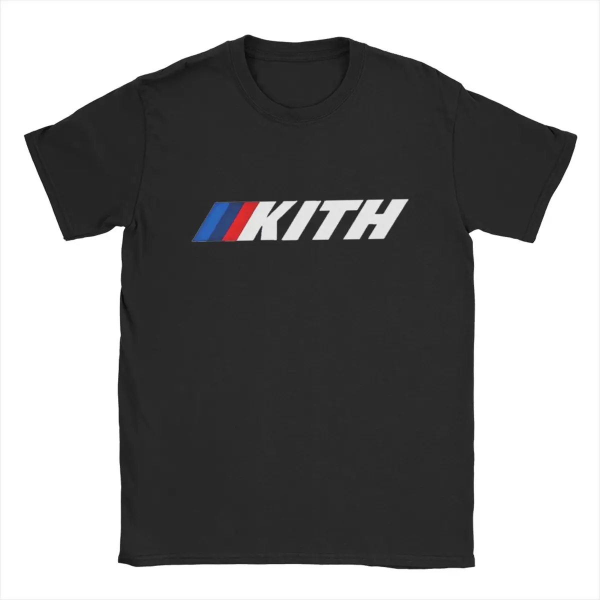 Men's T-Shirts Kith Logo Fun Pure Cotton Tees Short Sleeve Hype Fashion Colab Feat T Shirt Round Collar Tops Plus Size