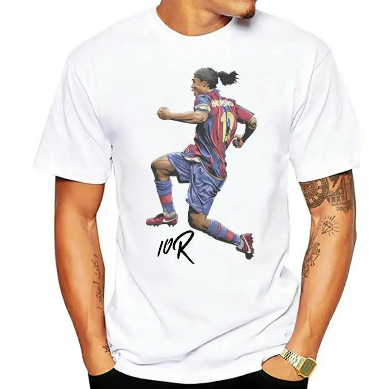 New Ronaldinho Premium Quality Illustrated T-Shirt ''R10