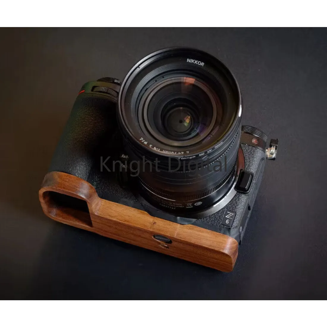 اليدوية الأبنوس الجوز خشبية قاعدة الكاميرا لوحة مقبض قبضة لنيكون Z7 Z6 Z5 II معدات الاستوديو اكسسوارات التصوير الفوتوغرافي
