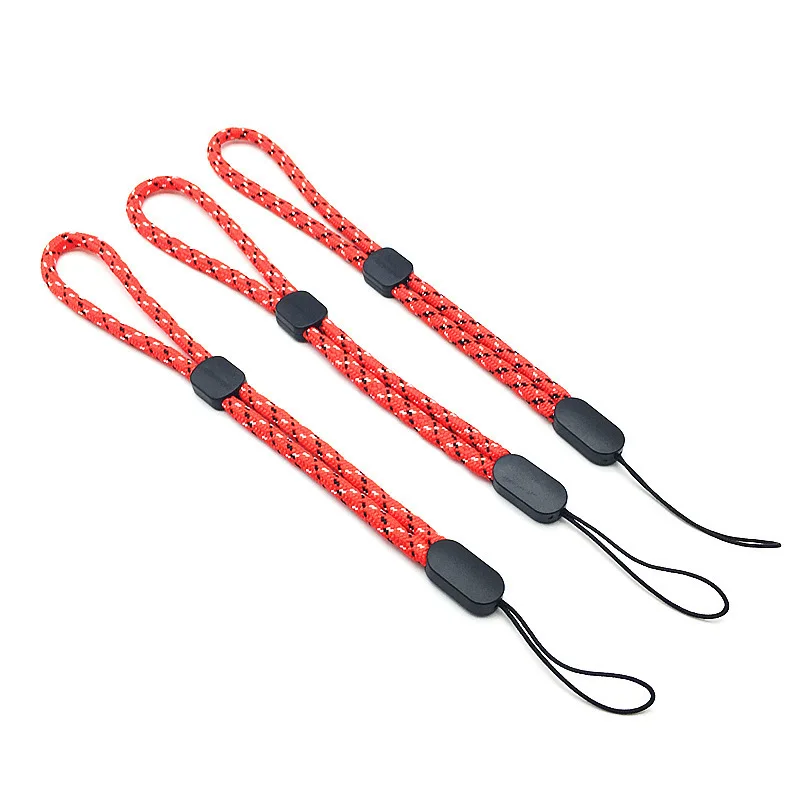 สายคล้องข้อมือ5ชิ้นสายไนลอนปรับได้สำหรับโทรศัพท์มือถือกล้อง PSP อุปกรณ์สำคัญไฟฉาย