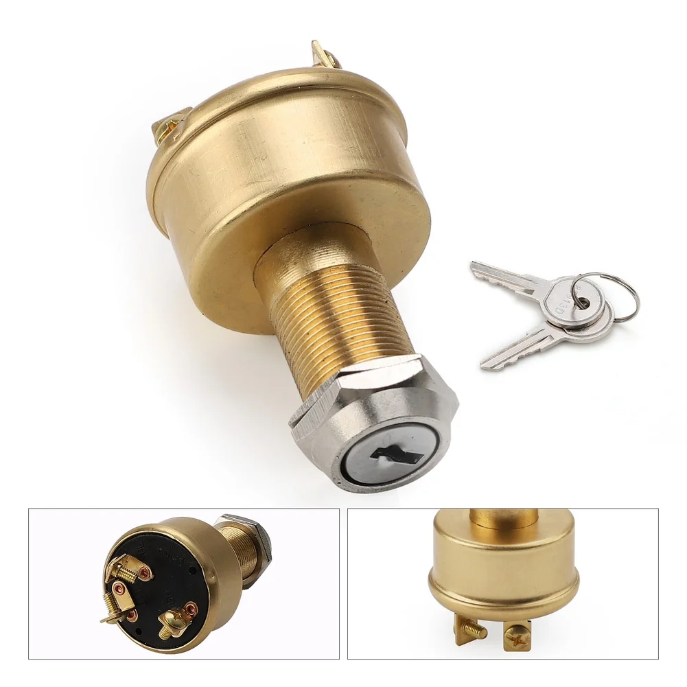 

Brass engineered power start switch for starting and stopping marine and automotive engines with consistent and safe operation