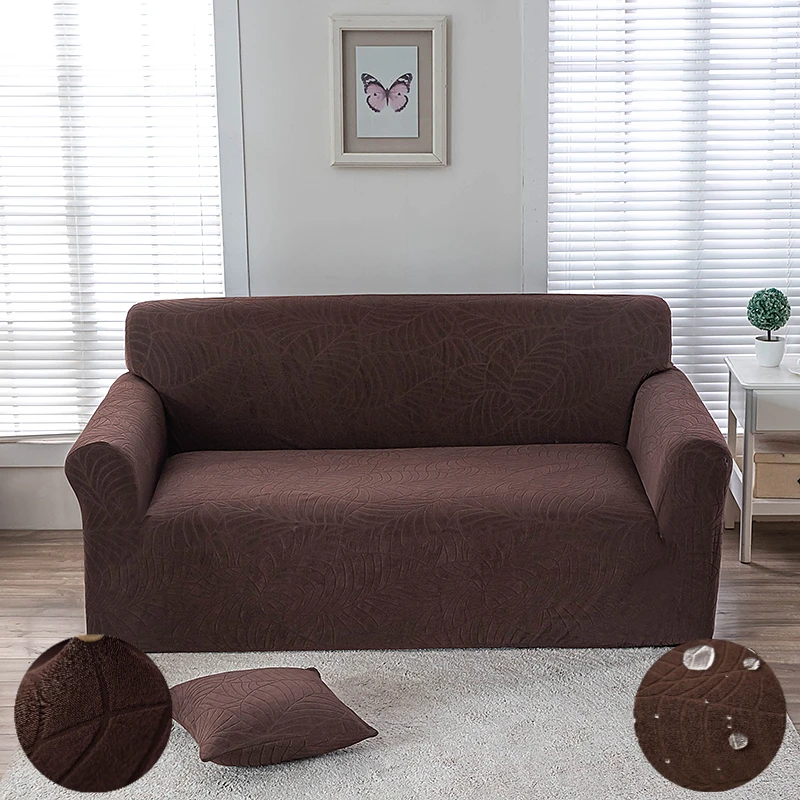 

2024New Large Leaf Jacquard Waterproof Waterproof Waterproof Waterproof Sofa Cover