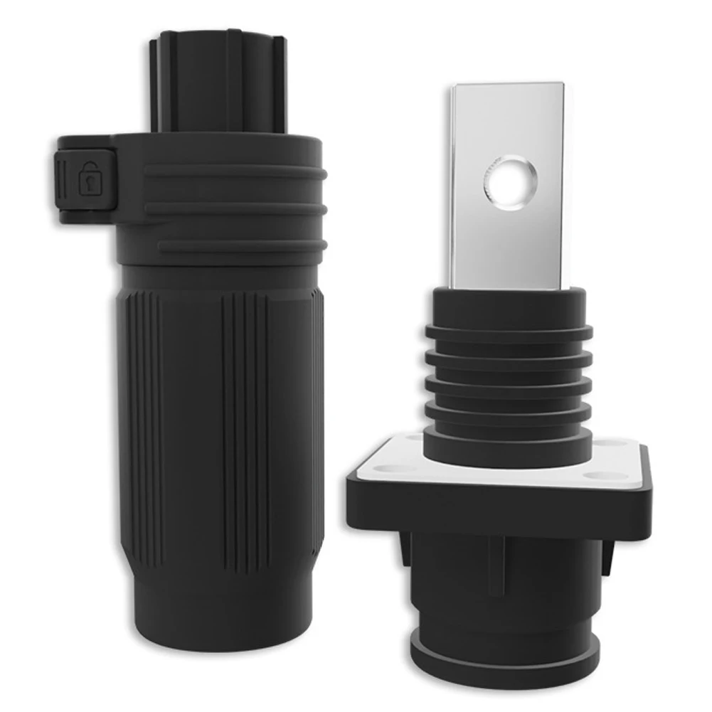 1PCS 200A High Current Connector For Energy Storage Lithium Battery Terminal IP67 Waterproof PA66 Nylon Pluggable Block
